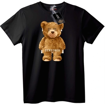 NOONEBRAND Тениска Цензуирано плюшено мече - XS, Black