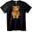 NOONEBRAND Тениска Цензуирано плюшено мече - XS, Black
