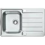 Alveus Мивка от неръждаема стомана Alveus Line Maxim 80 Satin 79x50 см (1100216) Мивка за вграждане