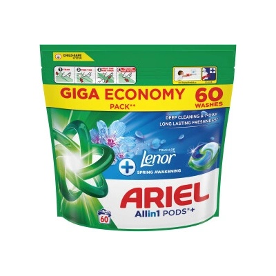Ariel All in 1 Pods +Lenor prací kapsle Spring Awa 60 PD