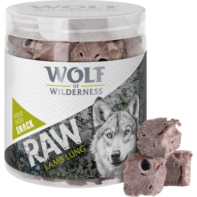 Wolf of Wilderness mrazom sušené prémiové maškrty Green Fields jahňacie pľúca 200 g