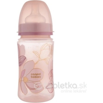 Canpol babies EasyStart Gold dojčenská fľaša Pink 240 ml