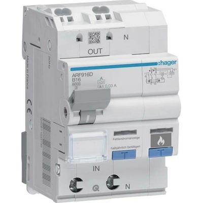 Hager 2-pólový 16 A 0.03 A 230 V ARF916D