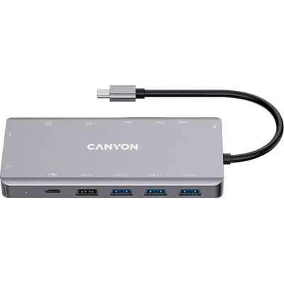 CANYON USB Hub CANYON DS-13, 13 ports, USB-C PD charging, 100W, Gigabit Ethernet, 2 x 4K Ultra HD ports (CNS-TDS13)