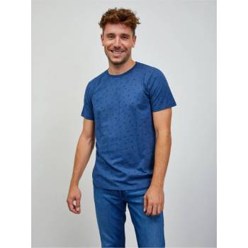ZOOT.lab Modré pánské vzorované tričko Rowan