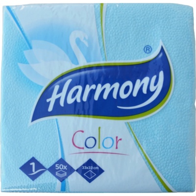 Harmony ubrousky modré 50ks 33x33cm