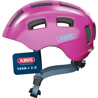 ABUS Da Ragazzi, Unisex, Bicycle Helmet, Pink (Sparkling Pink), M (52-57 cm) - 40165