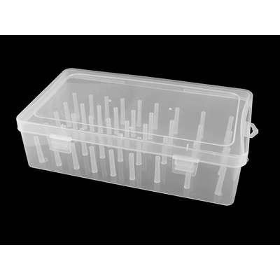 Plastový box na 42 ks nití Barva: Transparent – Zboží Dáma