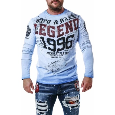 Cipo & Baxx pánske tričko CL486 blue