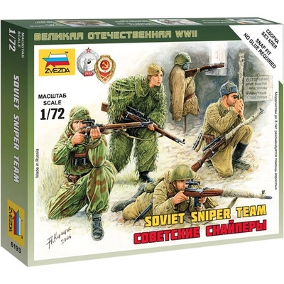 Zvezda figúrky sovietski ostreľovači 1:72