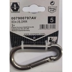 Vorman КАРАБИНА НЕРЪЖ СТОМ vrn 8mm 80x11.5/7.5 (4003984664721)