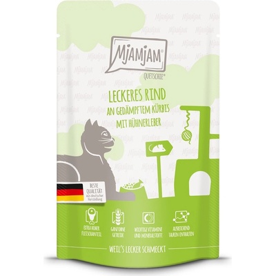 MjAMjAM Quetschie vynikající hovězí maso na pařené dýni 48 x 125 g