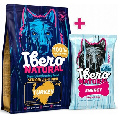 Ibero Grain Free Senior mini light turkey 2 kg