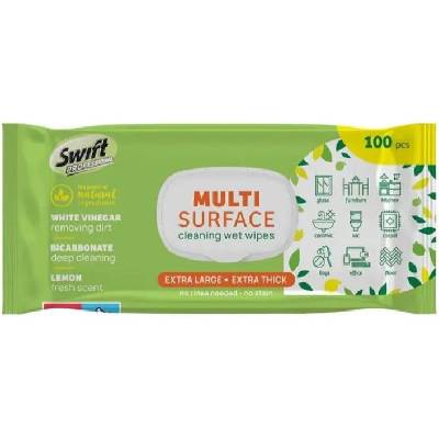 Мокри кърпи за различни повърхности Swift - Multi Surface, лимон, 100 броя (4CASW01MC0LEM0100A)