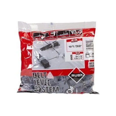 Spony 1 mm leveling system Delta Rubi 100 ks R2850