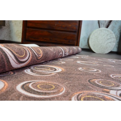 Nej-koberce Drops hnědý metráž 400 cm