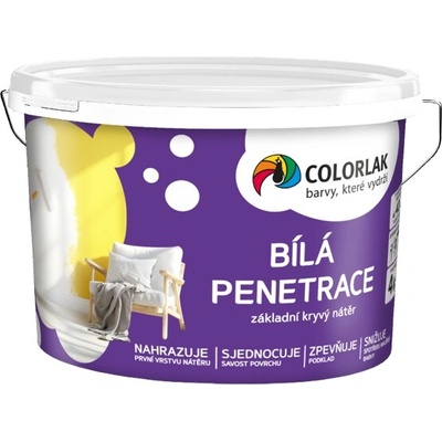 V1005 - Biela interiérová penetrácia (biela, 4 kg)