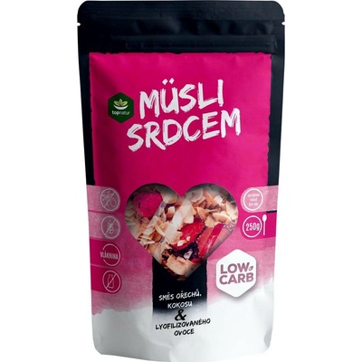 Topnatur Low Carb Müsli srdcem MIX 250g