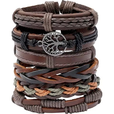 Amparo Kožený náramok AM018 hnedý