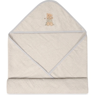 Babymatex Osuška s kapucňou MAXI 100x100 cm Sivá