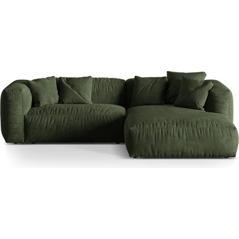 Micadoni Зелен кадифен модулен ъглов диван (десен ъгъл) Martina - Micadoni (MIC_RC_S_120_F1_MARTINA3)