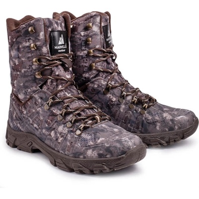 Marwells Tactical боти - Тъмнокафяв камуфлаж 20210835614 (363363_Тъмно кафяв)