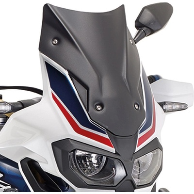 KAPPA plexi HONDA CRF 1000L AFRICA TWIN (16-19), CRF 1000L AFRICA TWIN ADVENTURE SPORTS (18-19) 40 X 31 cm černé matné