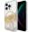 Case-Mate Karat Marble MagSafe Case - дизайнерски удароустойчив кейс със златни нишки и MagSafe за iPhone 15 Pro (прозрачен)