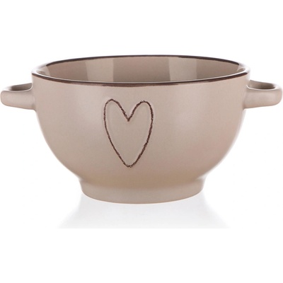Banquet Miska Heart keramická béžová 14 cm – Zboží Dáma