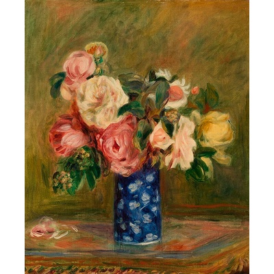 Kytica ruží 30x40cm - Pierre-Auguste Renoir