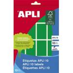 APLI Етикети, 25x40 mm, с ръкописен текст, цветни, със заоблени ъгли, APLI, зелени, 128 етикета в опаковка 02757 (02757)