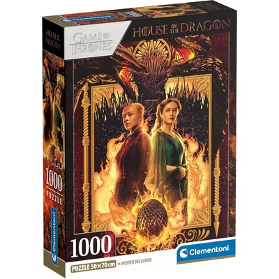 Clementoni - Пъзел House of The Dragon 39903 1000ч