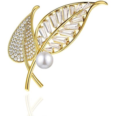 Éternelle brož Swarovski Elements Fortuinata B2043 zlatá