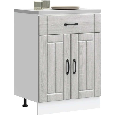 vidaXL Кухненски шкаф Lucca, сив сонома, инженерна дървесина (853733)