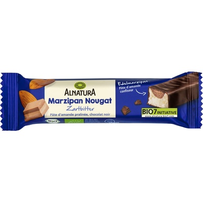 Alnatura Био марципаново-нуга блокче с черен шоколад - 40 г