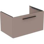 Ideal Standard i. life B сиво-бежов матов стенен шкаф с 1 чекмедже 80 см (T5271NH)