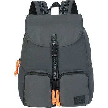 Miss Lemonade Ученическа раница Miss Lemonade - Vogue, Сива (DKT64684)