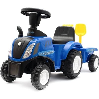 Baby Mix traktor s vlečkou a náradim New Holland modré