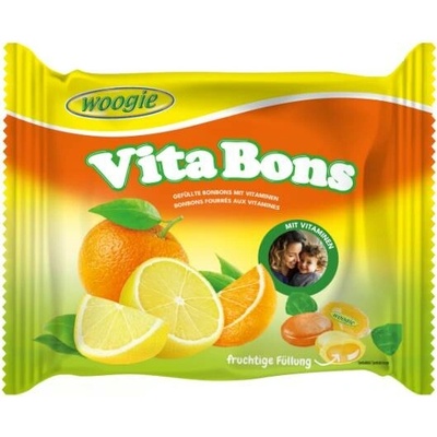 Woogie Vita Bons multivitaminové bonbony s ovocnou náplní 175 g