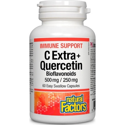 Natural Factors Immune Support C Extra + Quercetin, 60 капсули, Natural Factors (1398 NF)