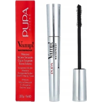 Pupa Vamp! Waterproof vodeodolná riasenka pre objem a natočenie rias 001 Black 9 ml