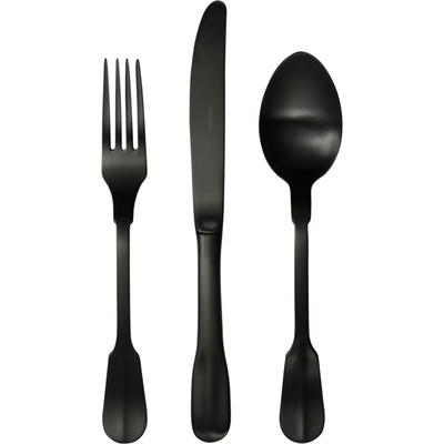 Herdmar Комплект прибори за хранене madrid - 24 части - черен мат (-076-5665-0517-150-0001)