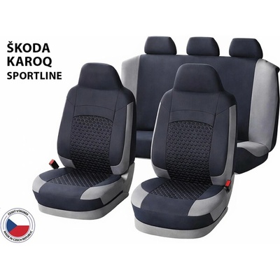 Autopoťah Cappa Perfetto HLH Škoda Karoq Sportline černá/šedá