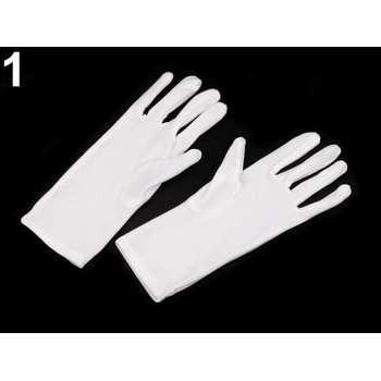 Společenské rukavice dámské bílá