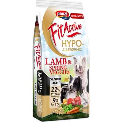 FitActive Originals Senior Hypoallergenic jahňacie so zeleninou 15 kg