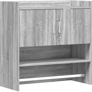 vidaXL Стенен рафт Монтиране на стена Сив Сонома 80 x 36 x 80 см (8011384)