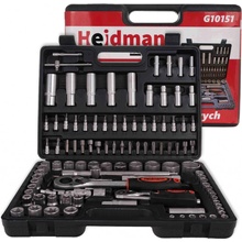 HEIDMANN GEKO Gola sada 108 ks, CrV G10151 1/4" a 1/2"