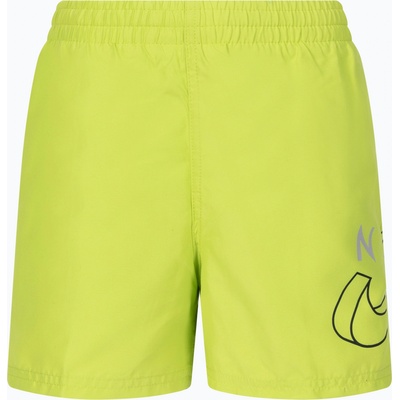 Nike Детски къси панталони за плуване Nike Split Logo 4" Volley зелени NESSC786-312