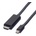 Roline Кабел Roline 11.99. 5796, Mini DisplayPort(м) към HDMI(м), 2m, черен (11.99.5796)