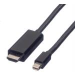 Roline Кабел Roline 11.99. 5796, Mini DisplayPort(м) към HDMI(м), 2m, черен (11.99.5796)